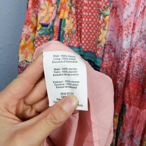 Anthropologie Bhanuni by Jyoti Alessandra Alessandra Maxi Dress Boho Size 12 NWT - Picture 10 of 10